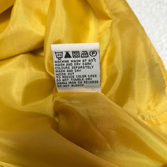 Boden Floral Pencil Skirt Size US 6 UK 10R Yellow Brown Pockets Lined Pleated - Picture 8 of 13